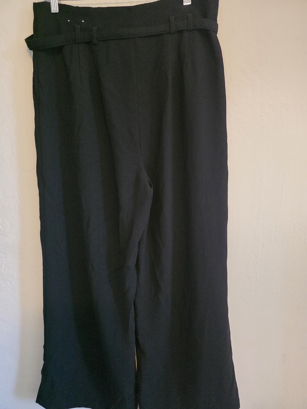 Express High Rise Wide Leg Belted Pants - Picture 4 of 7